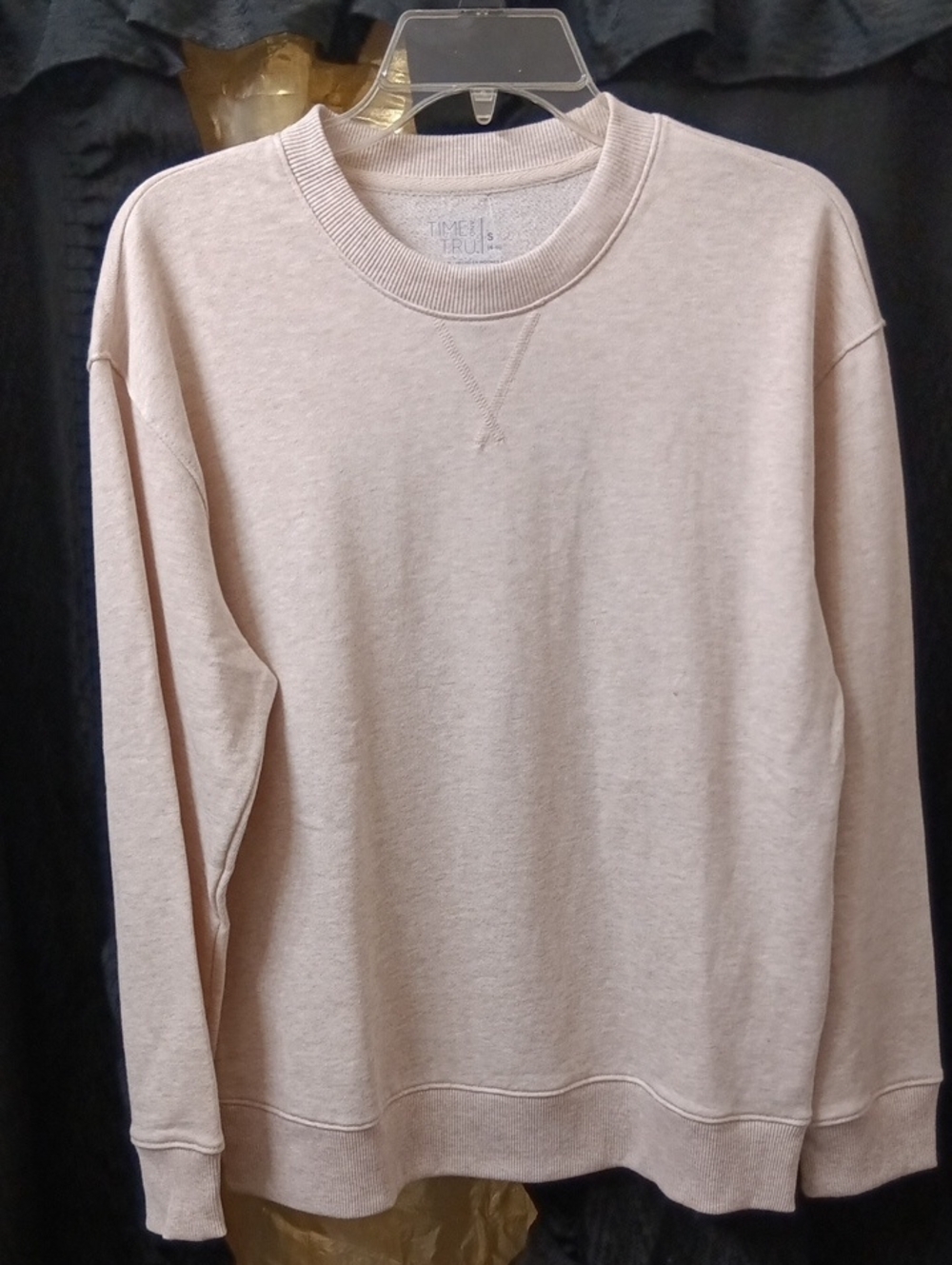 Time and Tru Crewneck Sweatshirt - Beige